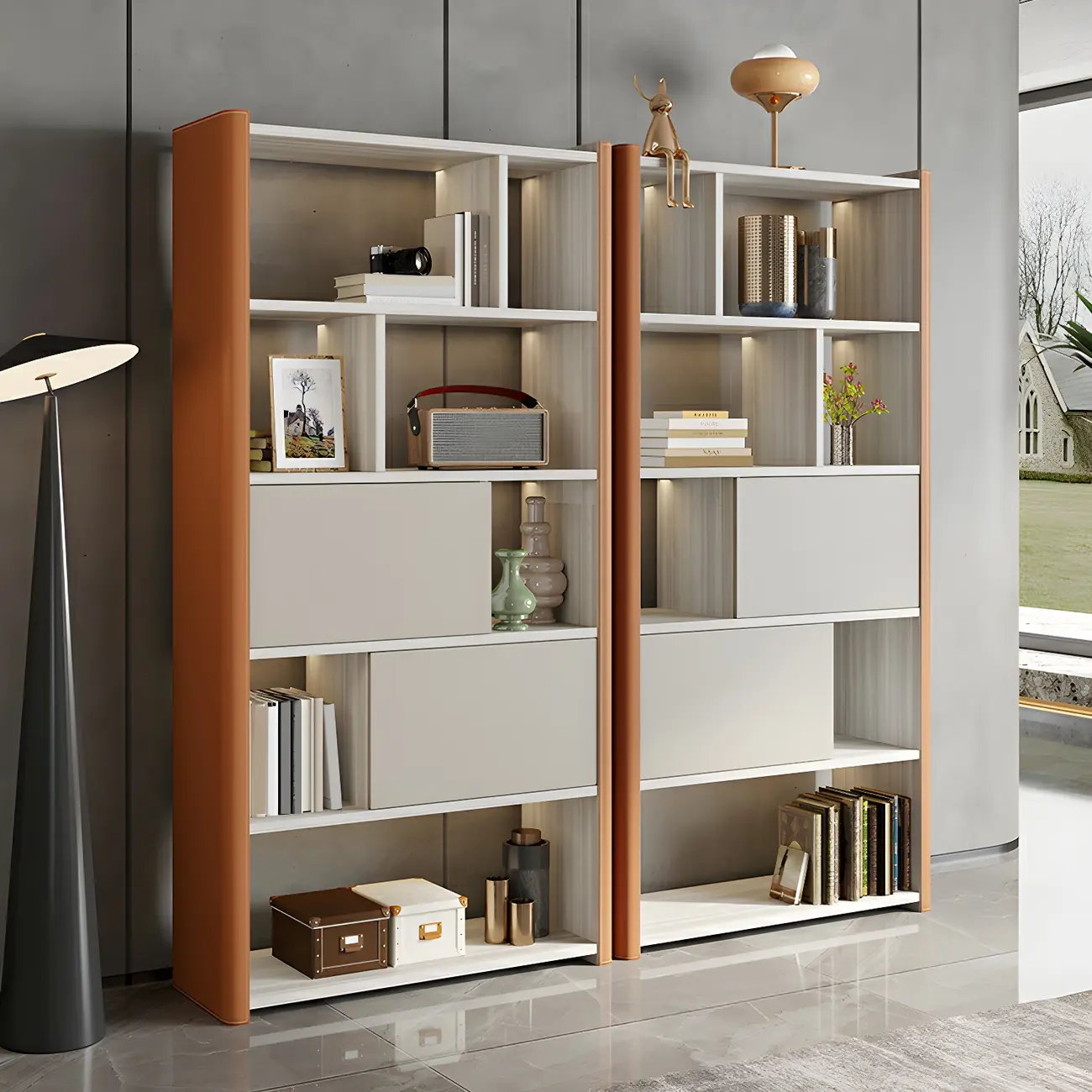 Minimalist Wooden Multi-shelf Display Cabinet for Home Image - 8 | homeyfad