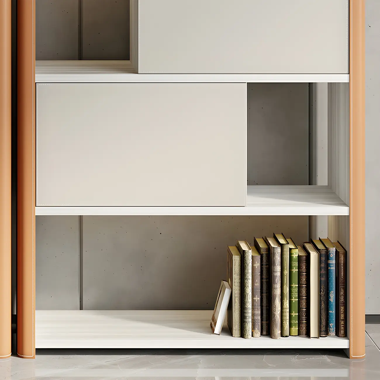 Minimalist Wooden Multi-shelf Display Cabinet for Home Image - 16 | homeyfad