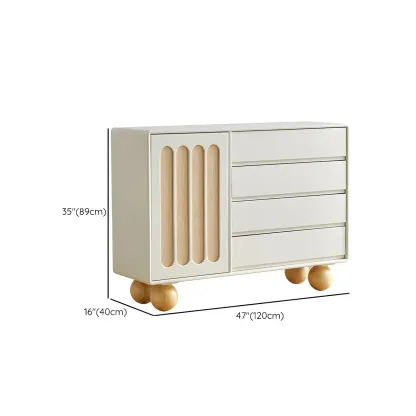 Elegant Wooden Display Cabinet with Drawers for Dining Room #size