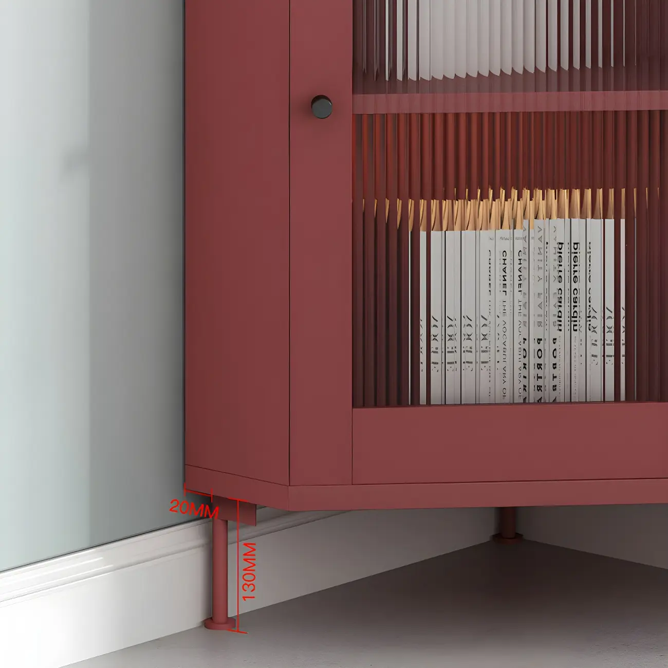 Modern Wooden Corner Display Cabinet with Glass Doors for Home Image - 12 | homeyfad