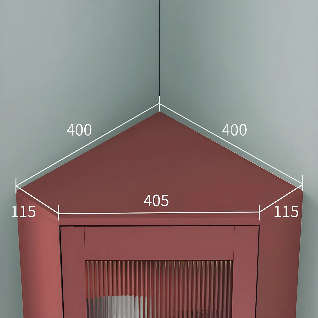 Modern Wooden Corner Display Cabinet with Glass Doors for Home Image - 15 | homeyfad