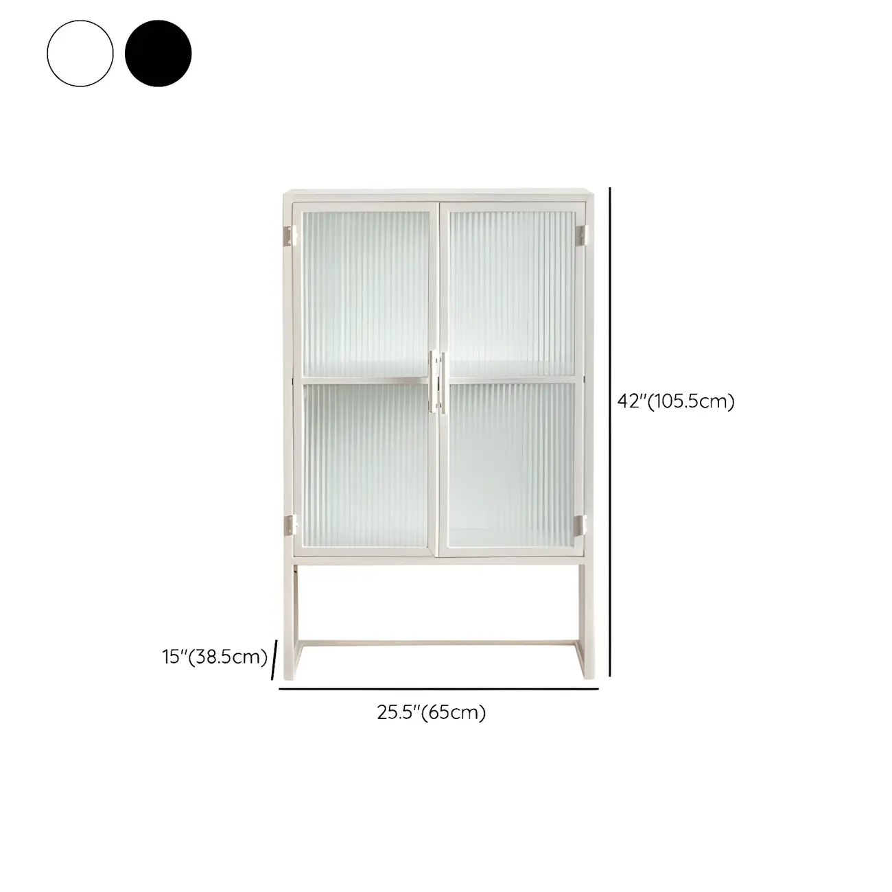 Elegant Metal Display Cabinet with Glass Doors for Dining Room Image - 18 | homeyfad