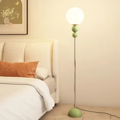  Adjustable Floor Lamp with Globe Shade for Living Room Image - 7