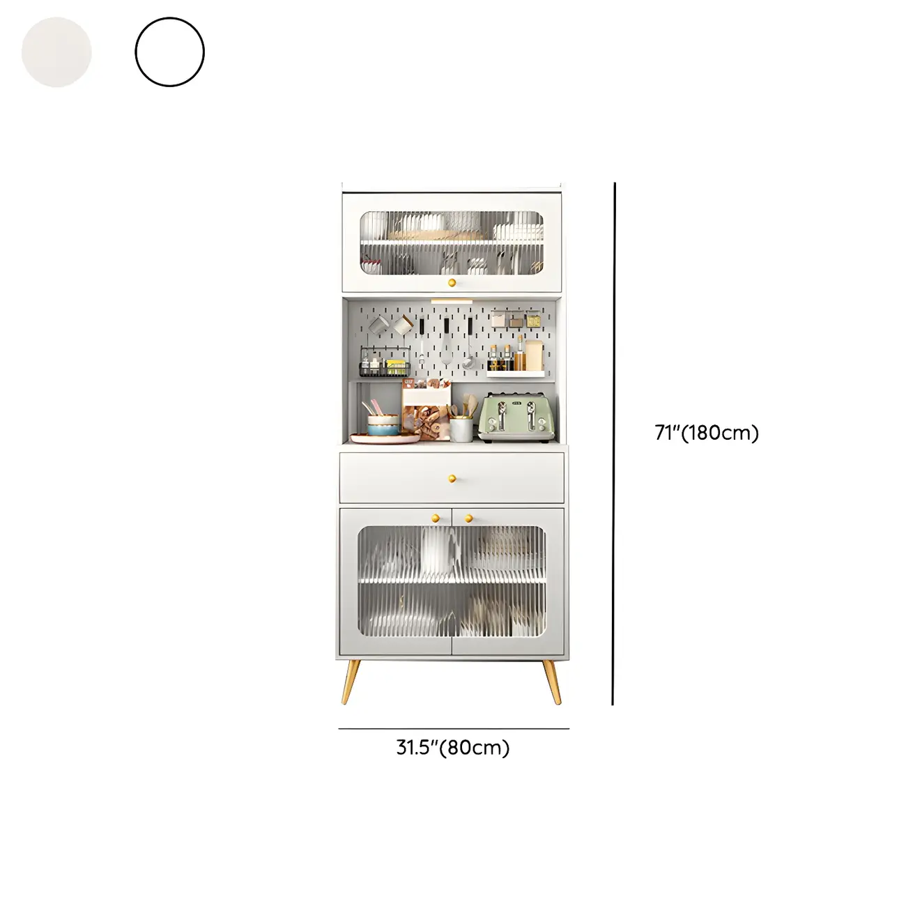 Contemporary Wooden Display Cabinet with Drawers for Dining Room #size | homeyfad
