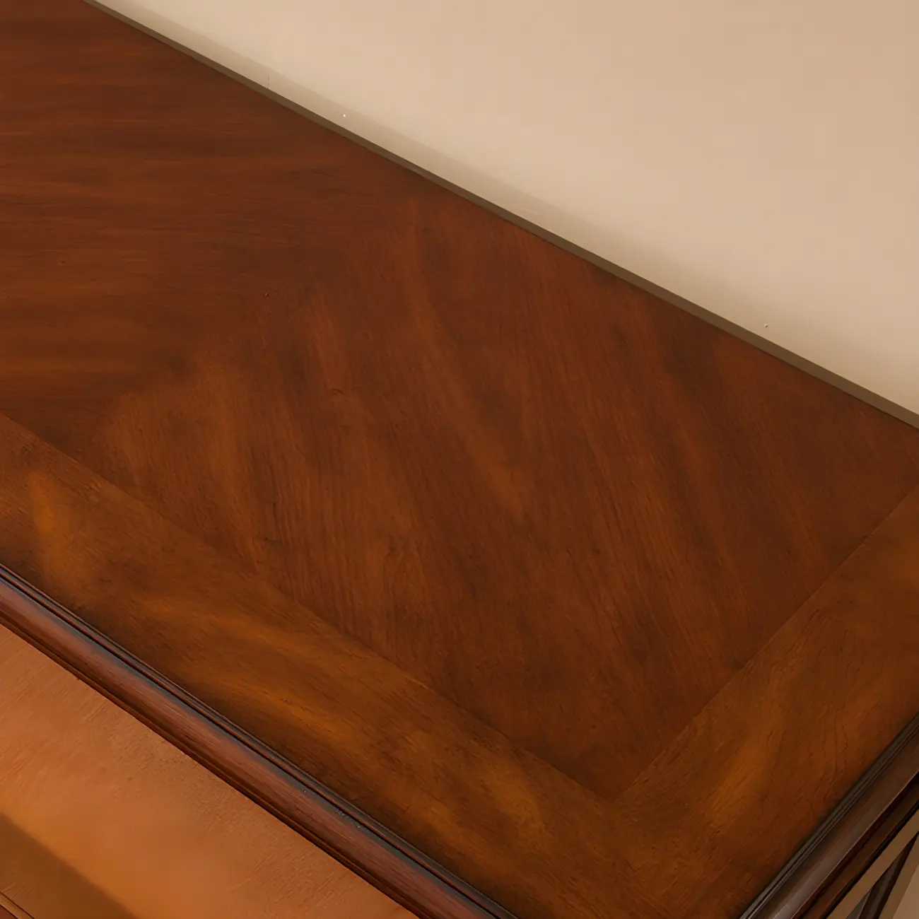 Vintage Brown Wooden Glass Cabinet with Carved Details Image - 9 | homeyfad