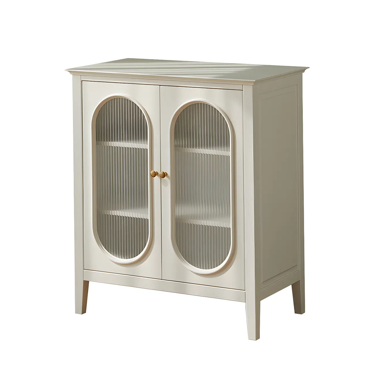 Elegant Wooden Display Cabinet with Glass Doors for Home Decor Image - 9 | homeyfad