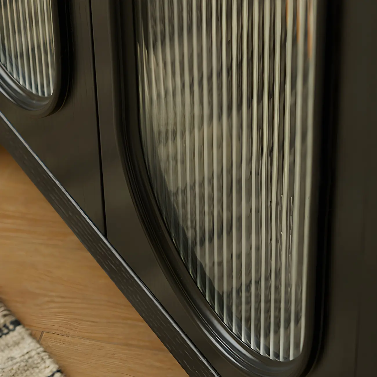 Elegant Wooden Display Cabinet with Glass Doors for Home Decor Image - 13 | homeyfad