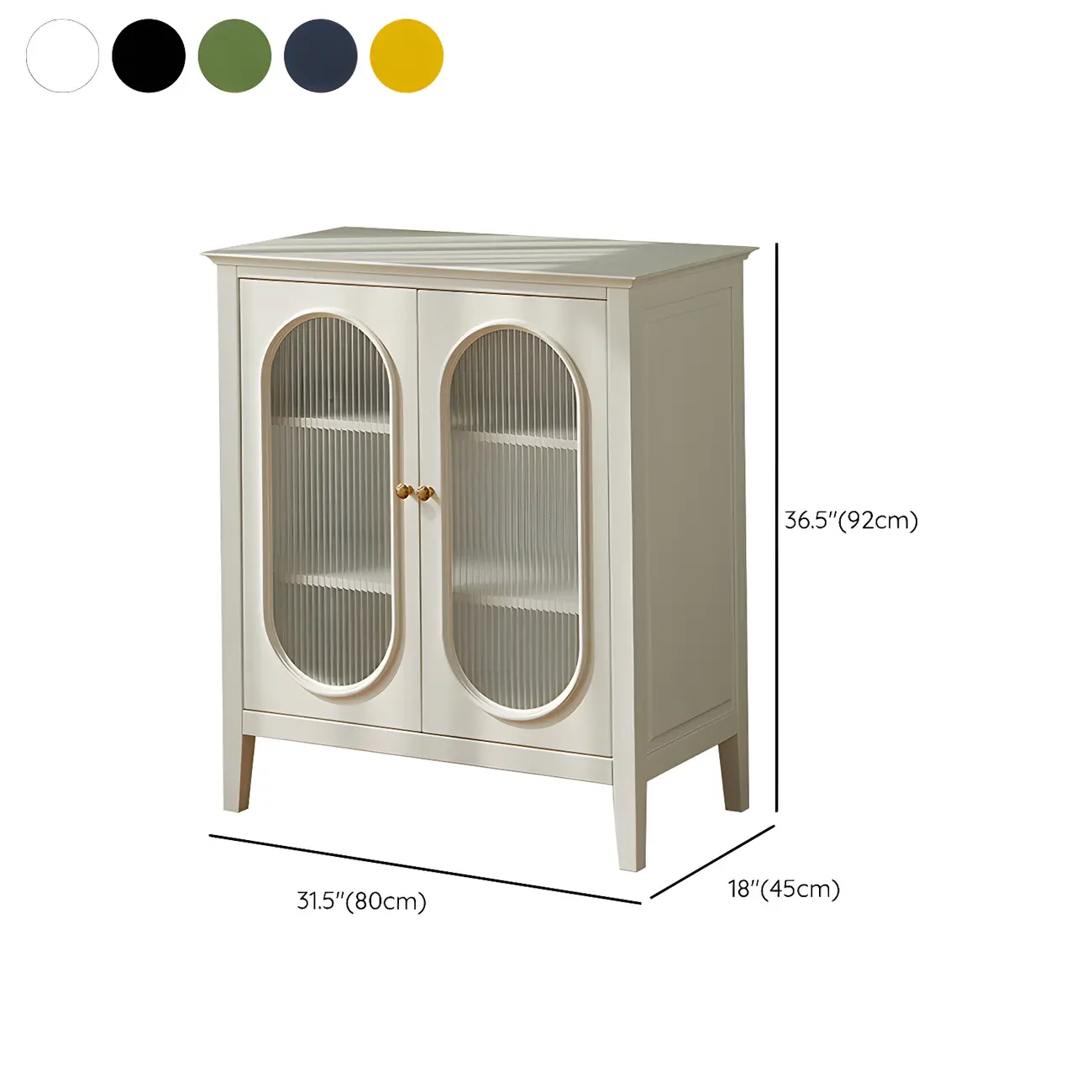 Elegant Wooden Display Cabinet with Glass Doors for Home Decor #size | homeyfad