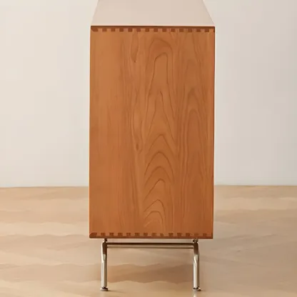 Wooden Glass Display Cabinet for Modern Living Room Image - 7