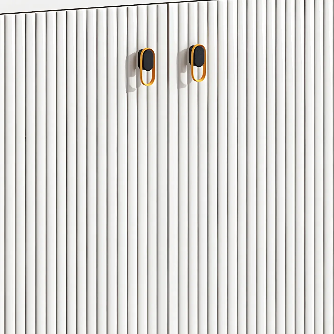 Classic Glass Display Cabinet with Gold Accents for Modern Home Image - 14