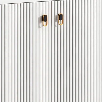 Classic Glass Display Cabinet with Gold Accents for Modern Home Image - 14