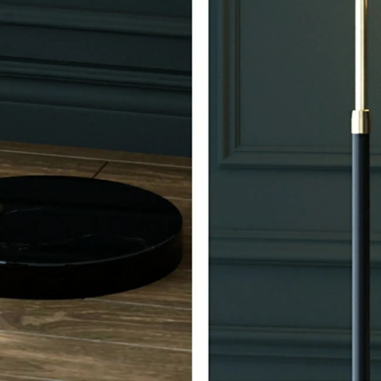 Arc Floor Lamp with Table and Globe Glass Shade for Living Room Image - 11