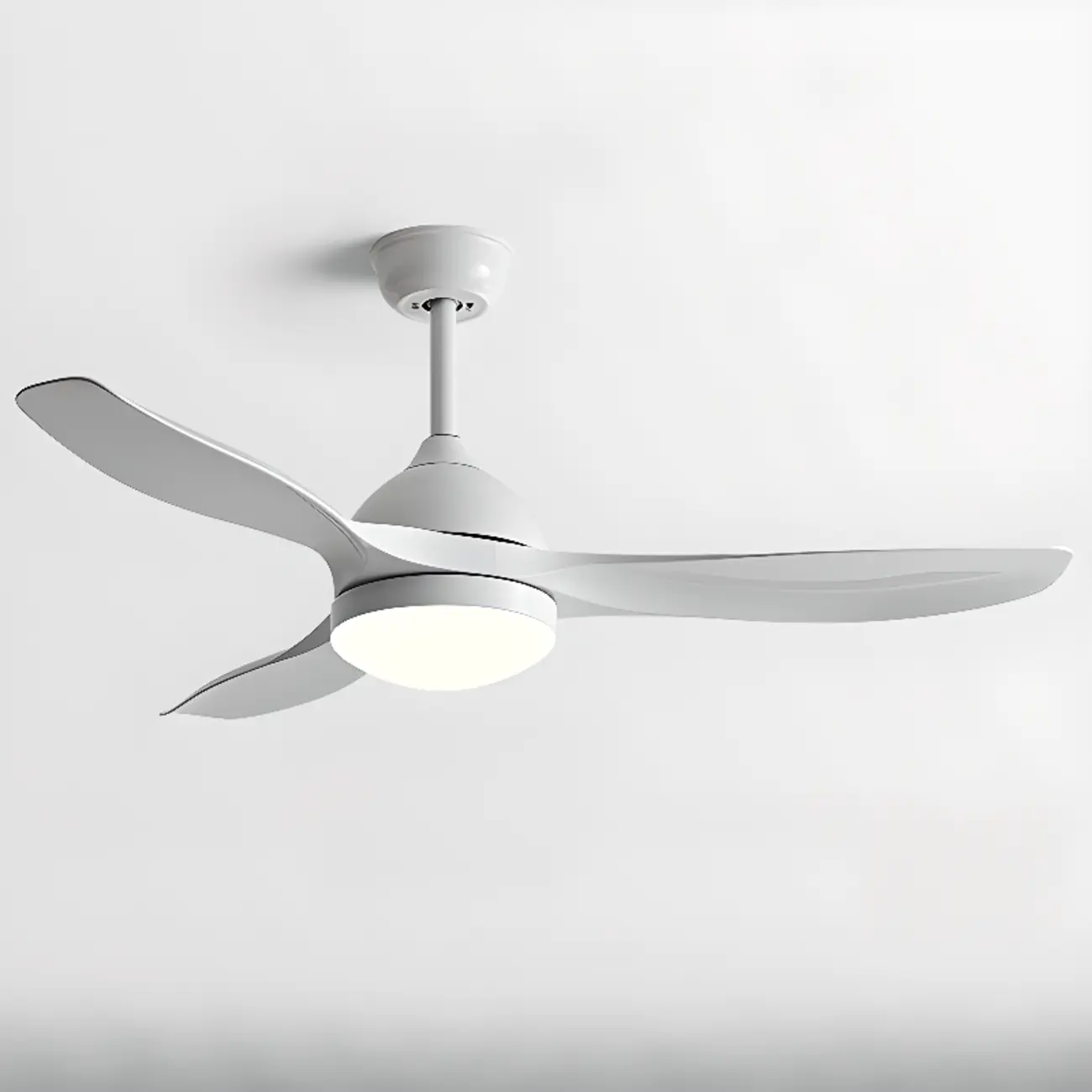 3-Blade Dimmable Smart Ceiling Fan with LED Light and Remote  Image - 2 | homeyfad