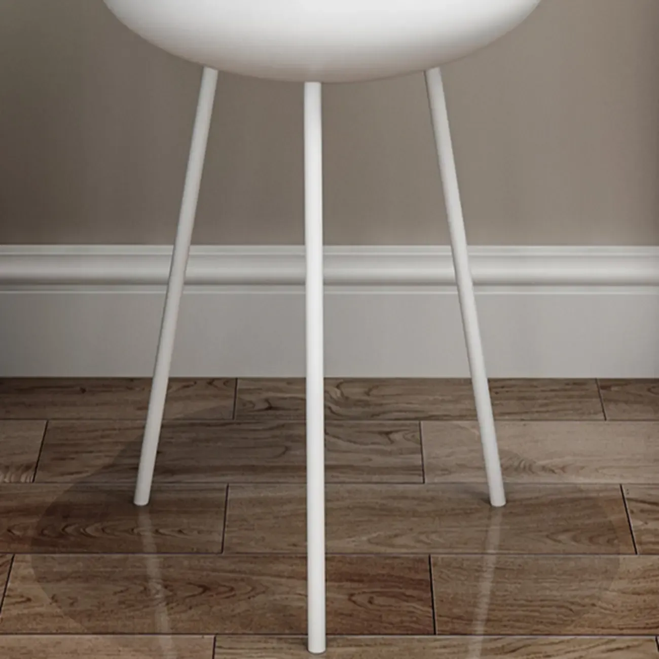 Black Modern Round Iron Nightstand with Inside Storage Image - 10