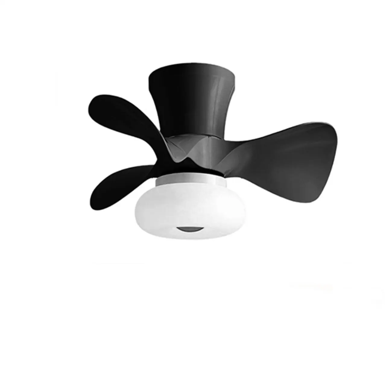 Modern 3-Blade LED Flushmount Ceiling Fan with Remote Image - 2 | homeyfad