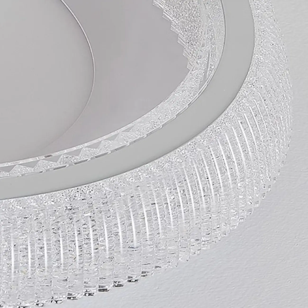 Modern Dimmable Crystal Flush Ceiling Light for Bedroom Image - 12 | homeyfad