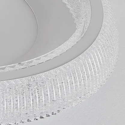 Modern Dimmable Crystal Flush Ceiling Light for Bedroom Image - 12