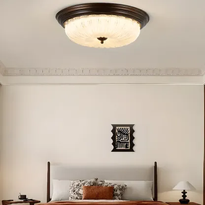 Dimmable Barn LED Flush Ceiling Light for Bedroom Use Image - 4