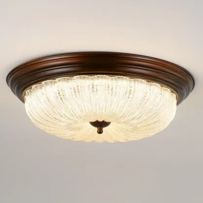 Dimmable Barn LED Flush Ceiling Light for Bedroom Use Image - 9