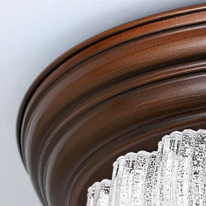 Dimmable Barn LED Flush Ceiling Light for Bedroom Use Image - 11