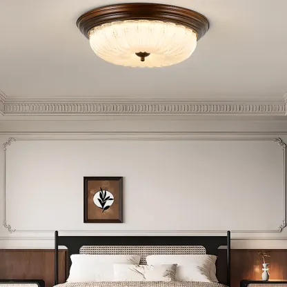 Dimmable Barn LED Flush Ceiling Light for Bedroom Use Image - 13