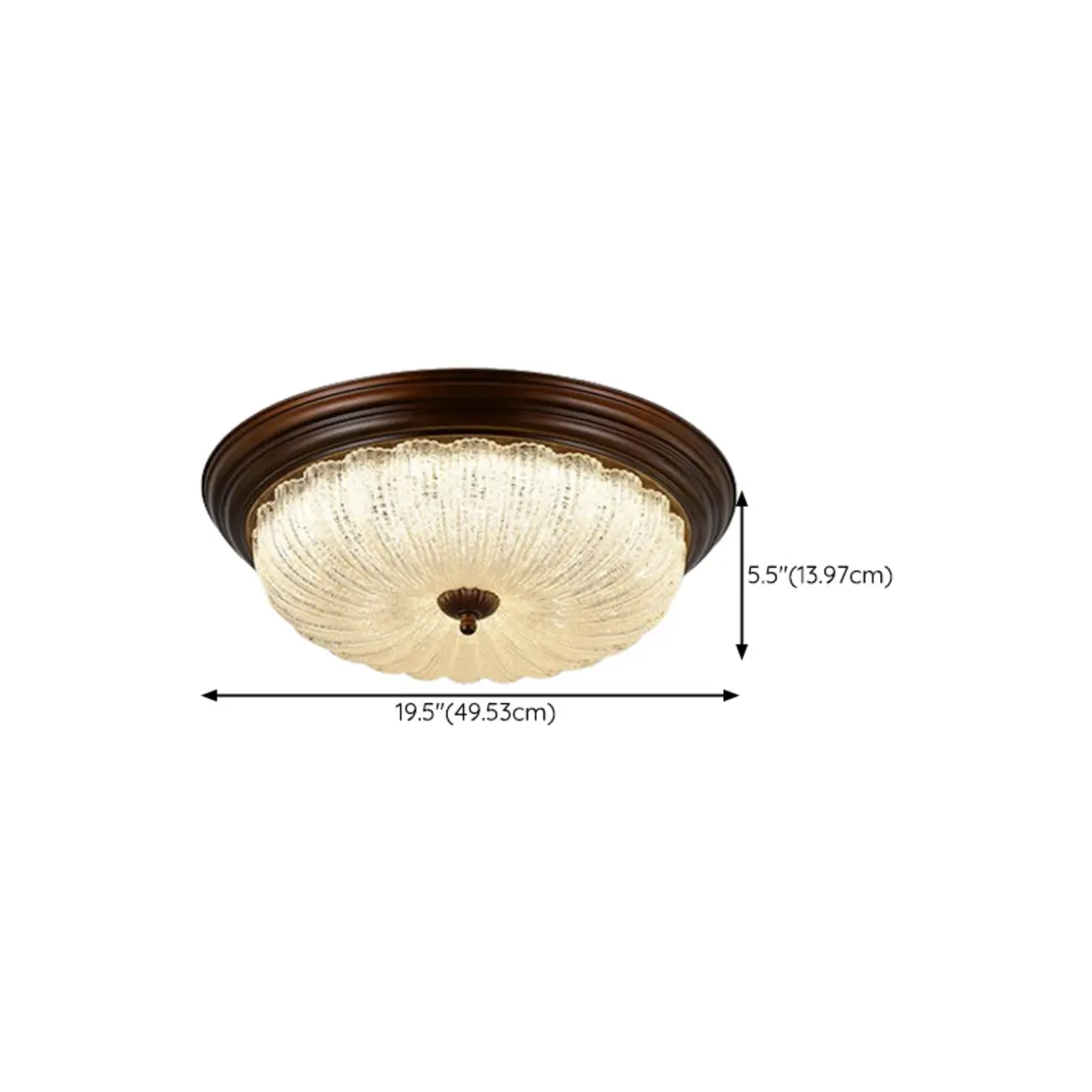 Dimmable Barn LED Flush Ceiling Light for Bedroom Use Image - 16 | homeyfad