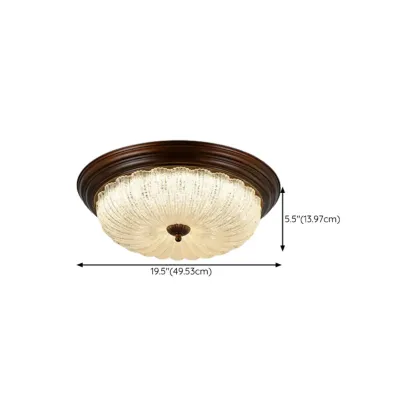 Dimmable Barn LED Flush Ceiling Light for Bedroom Use Image - 16