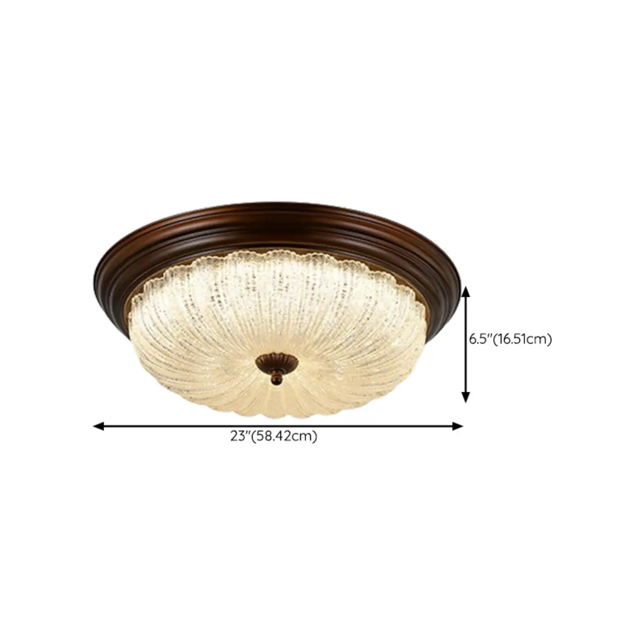 Dimmable Barn LED Flush Ceiling Light for Bedroom Use Image - 17 | homeyfad