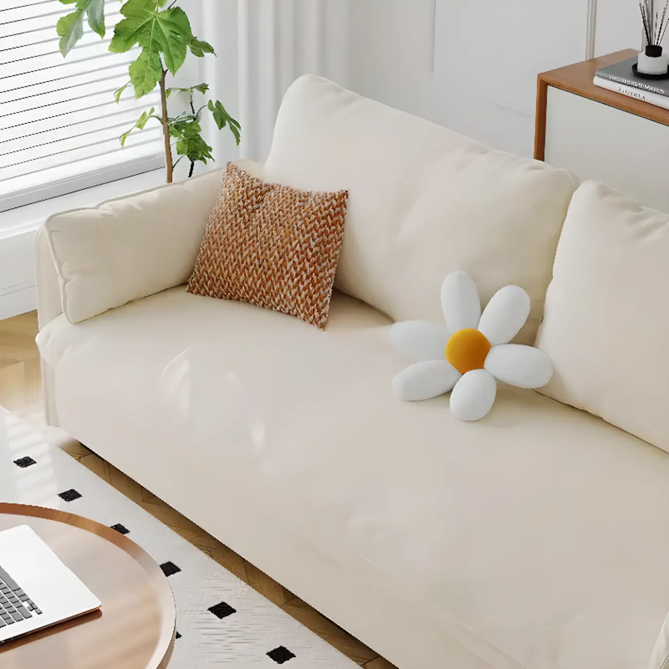 67" Scandinavian Green Chenille Upholstered Loveseat Sofa Image - 11 | homeyfad