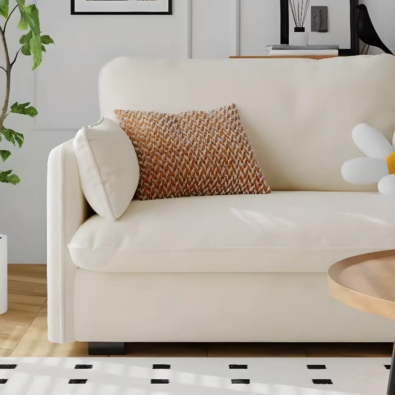 67" Scandinavian Green Chenille Upholstered Loveseat Sofa Image - 12 | homeyfad