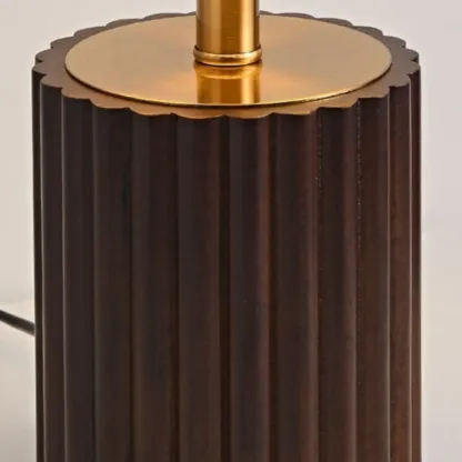 Modern Paper Geometric Shade Table Lamp for Bedroom Image - 9