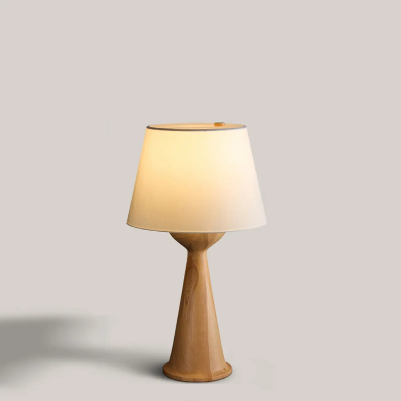 Natural Wooden White Table Lamp for Living Room Image - 13 | homeyfad