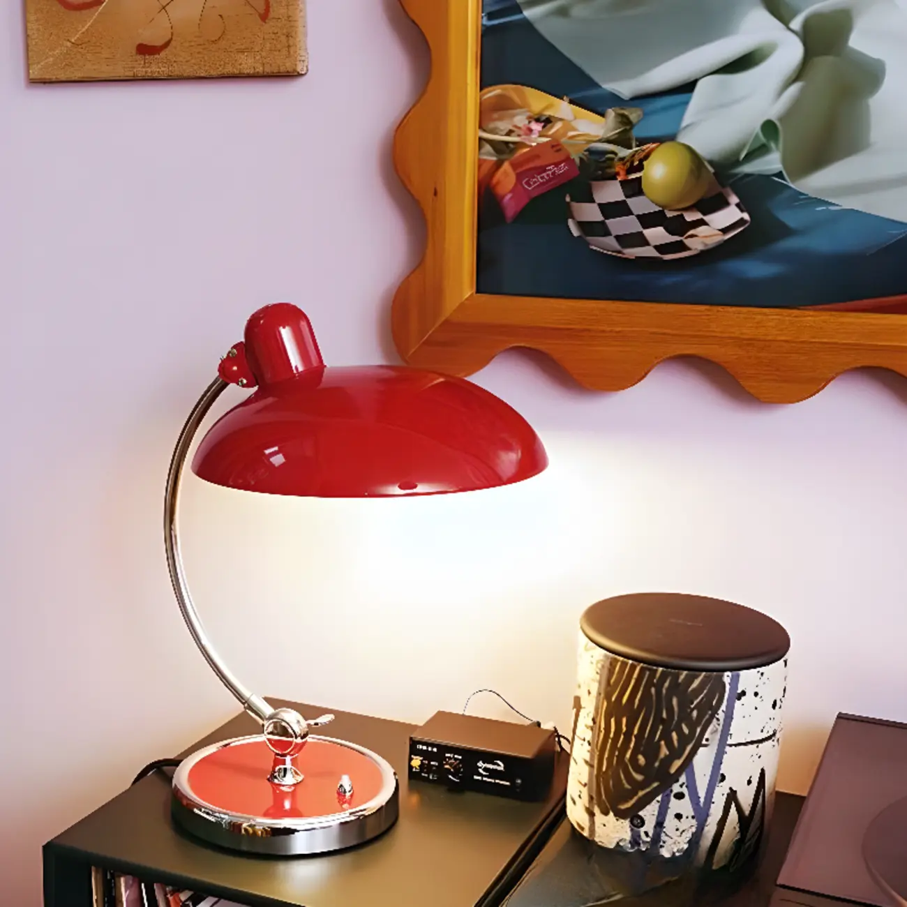 Silver Dome Arc Table Lamp Plug-in Electric for Living Room Image - 4 | homeyfad