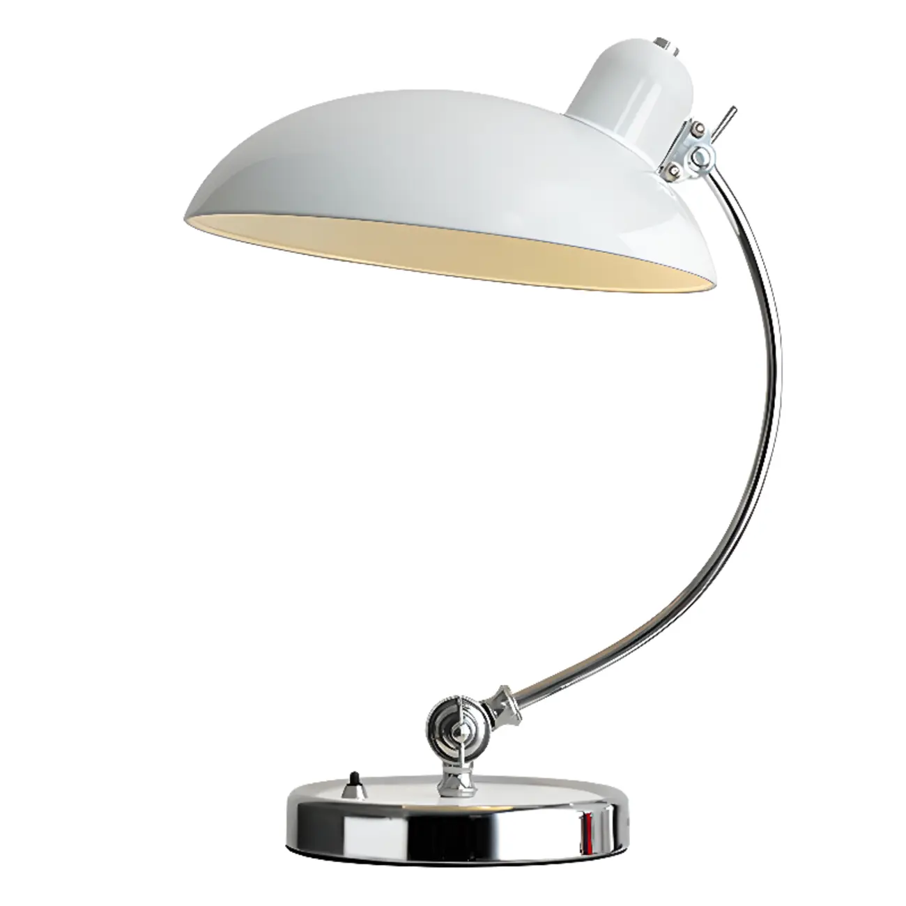 Silver Dome Arc Table Lamp Plug-in Electric for Living Room Image - 8 | homeyfad