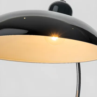 Silver Dome Arc Table Lamp Plug-in Electric for Living Room Image - 14