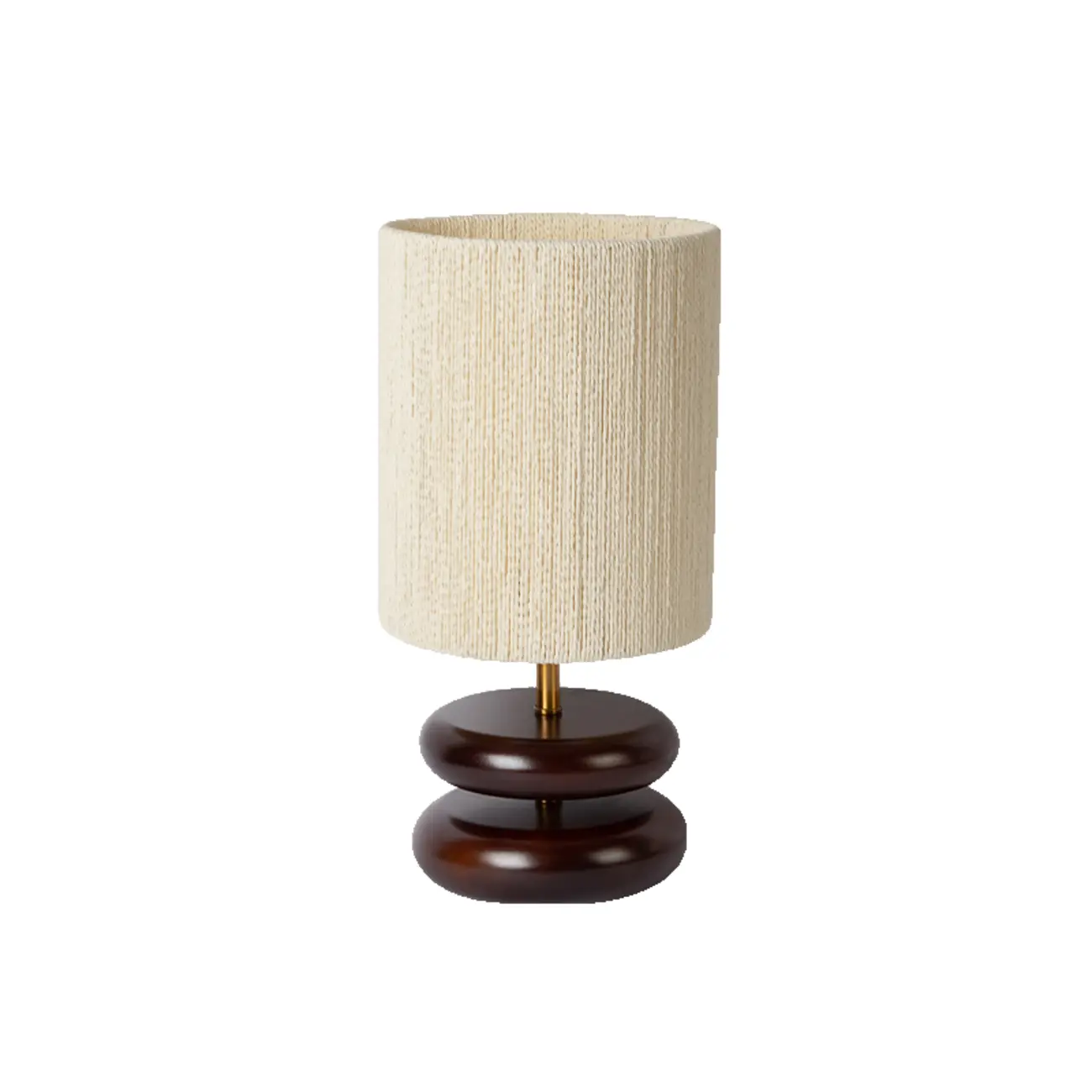 Beige Shade Wooden Base Table Lamp Plug-in for Residential Image - 4 | homeyfad