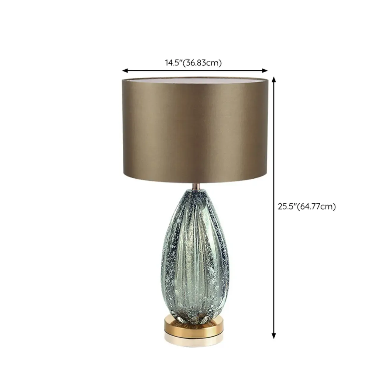 Modern Geometric Crystal Table Lamp for Residential #size