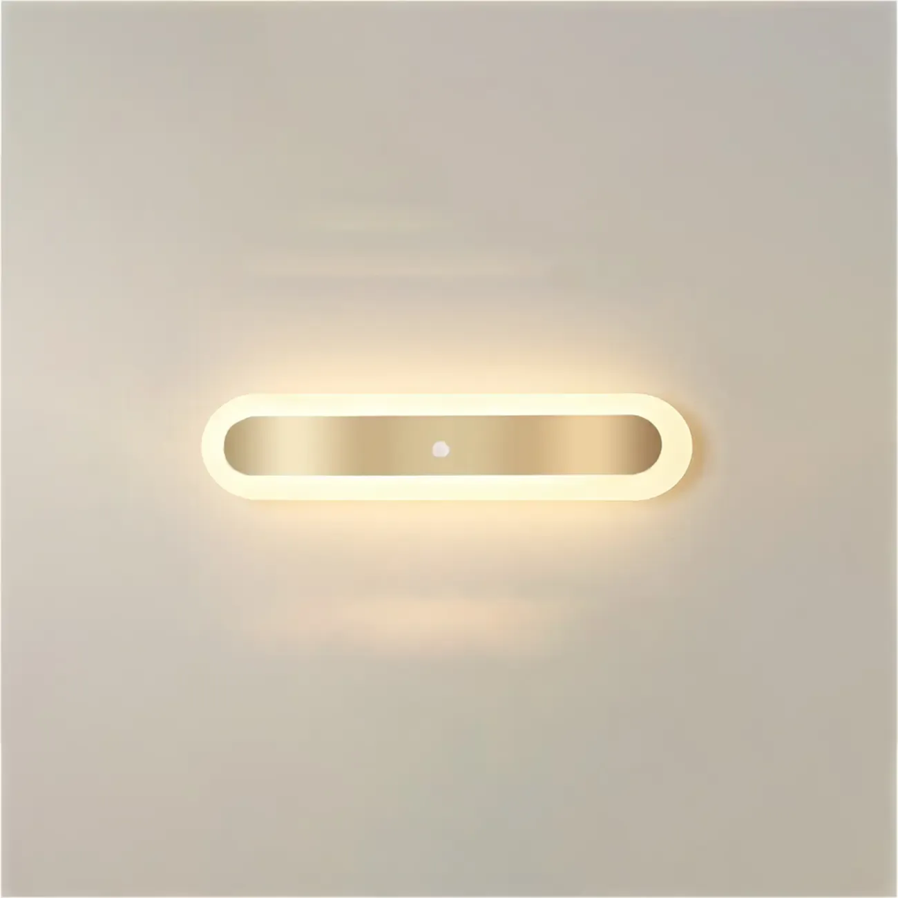 Geometric Gold LED Flush Ceiling Light for Living Room  Image - 6