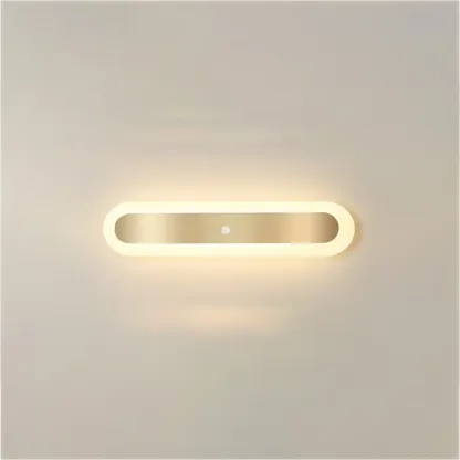 Geometric Gold LED Flush Ceiling Light for Living Room  Image - 6