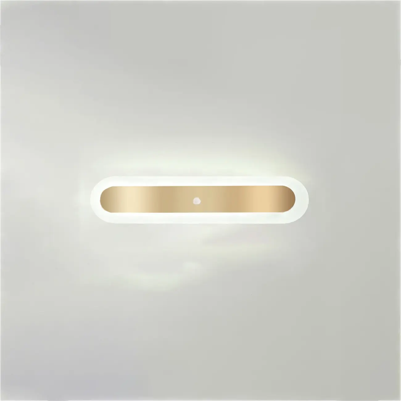 Geometric Gold LED Flush Ceiling Light for Living Room  Image - 7 | homeyfad