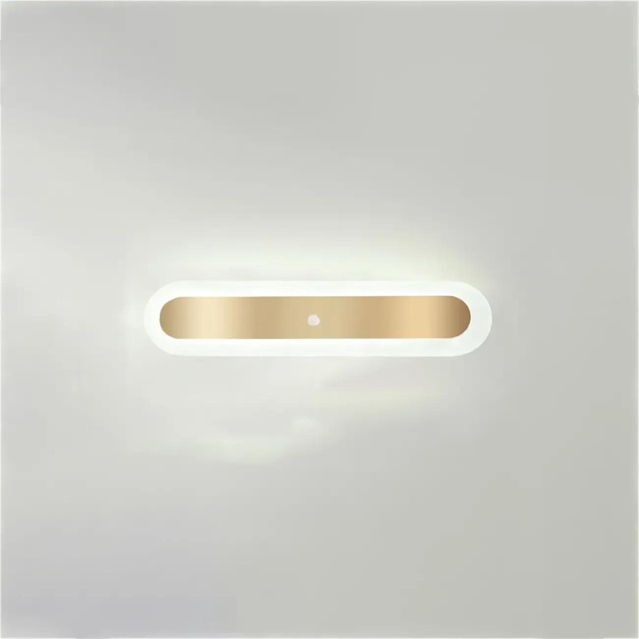Geometric Gold LED Flush Ceiling Light for Living Room  Image - 7