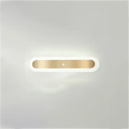 Geometric Gold LED Flush Ceiling Light for Living Room  Image - 7