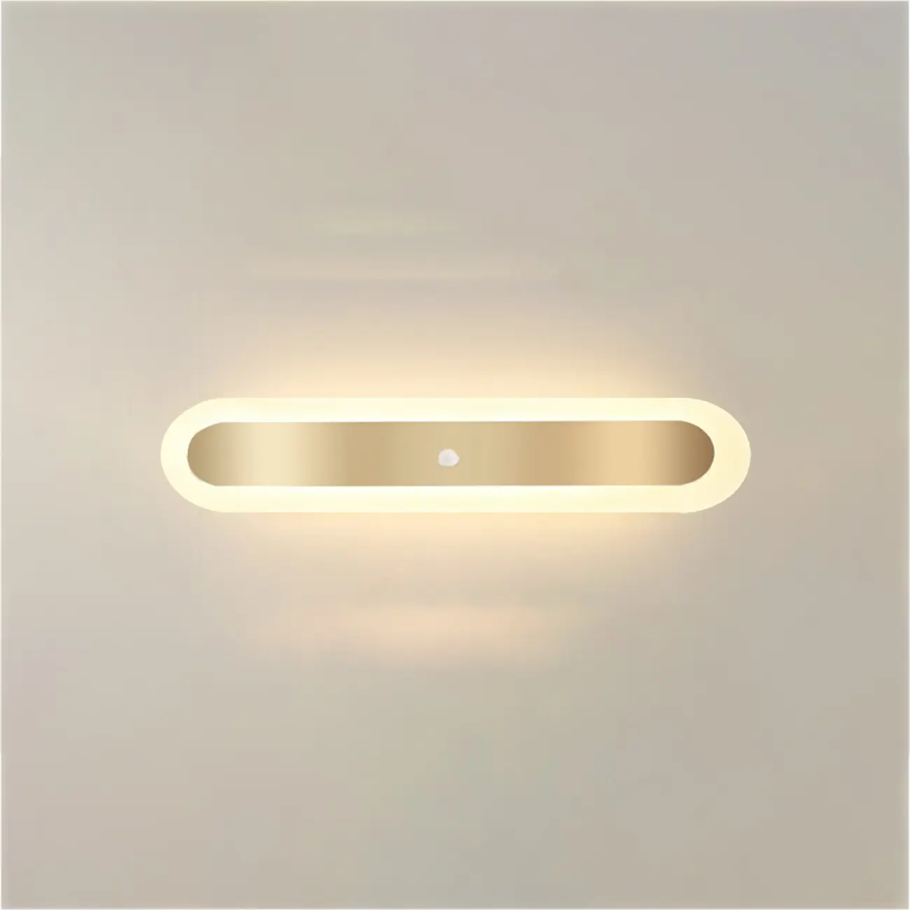 Geometric Gold LED Flush Ceiling Light for Living Room  Image - 8 | homeyfad