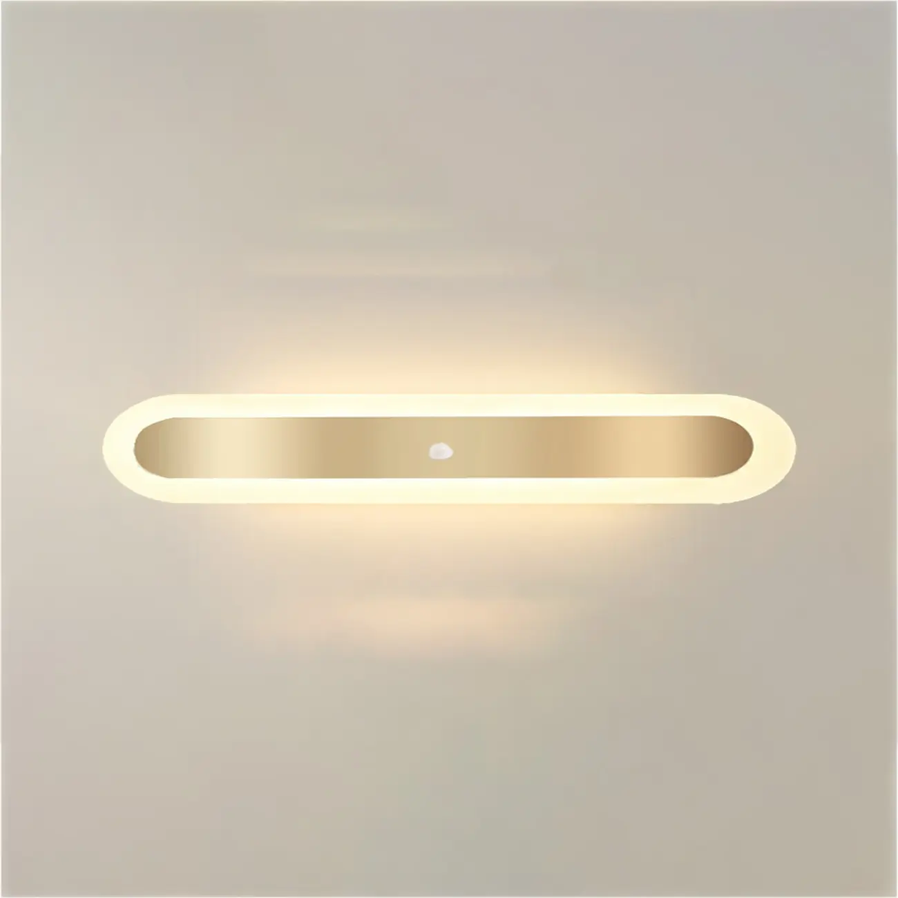 Geometric Gold LED Flush Ceiling Light for Living Room  Image - 10 | homeyfad