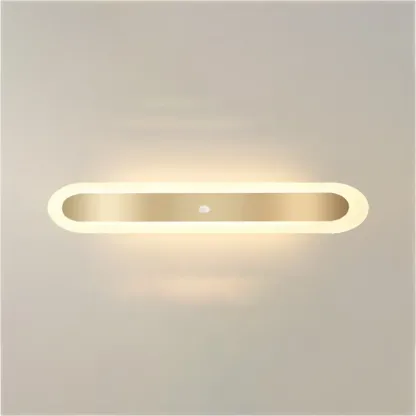 Geometric Gold LED Flush Ceiling Light for Living Room  Image - 10