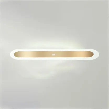 Geometric Gold LED Flush Ceiling Light for Living Room  Image - 13