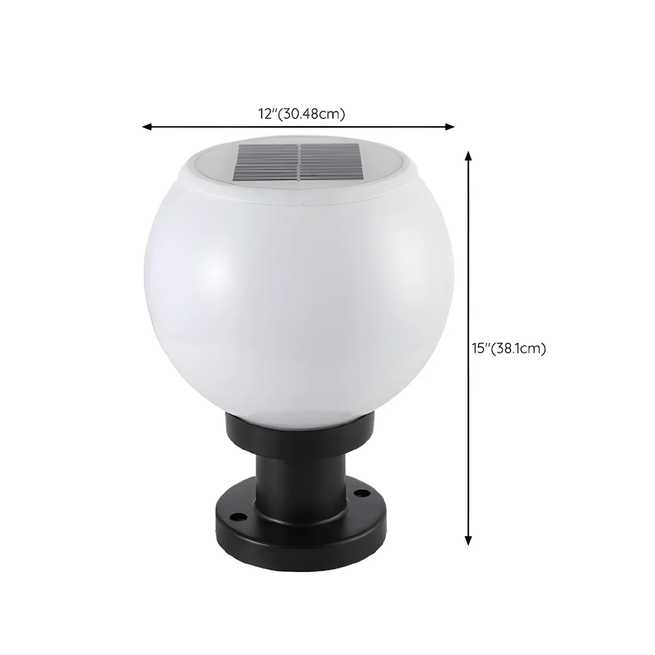 Classic Globe LED Table Lamp with White Shade for Garden Image - 17 | homeyfad