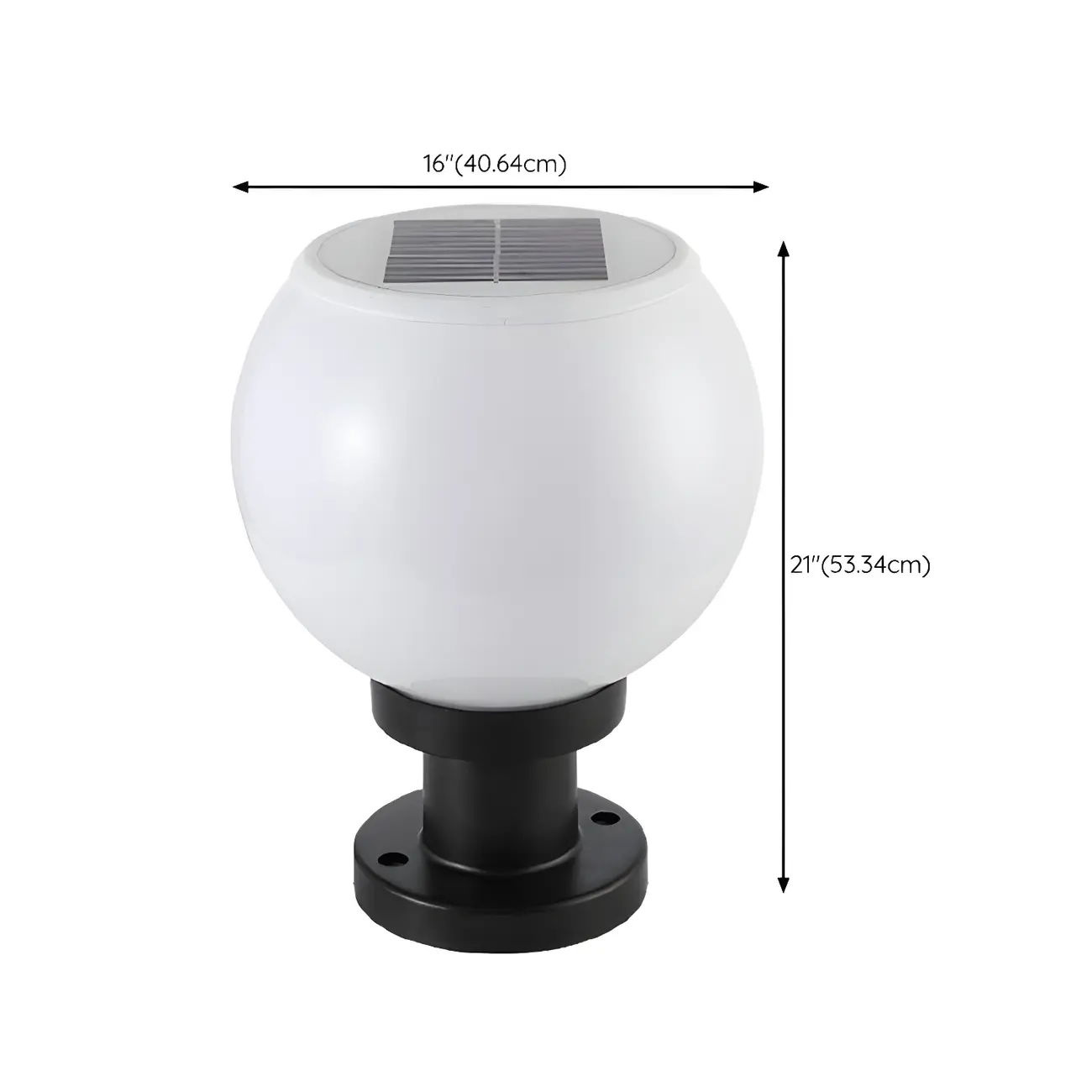 Classic Globe LED Table Lamp with White Shade for Garden Image - 18 | homeyfad