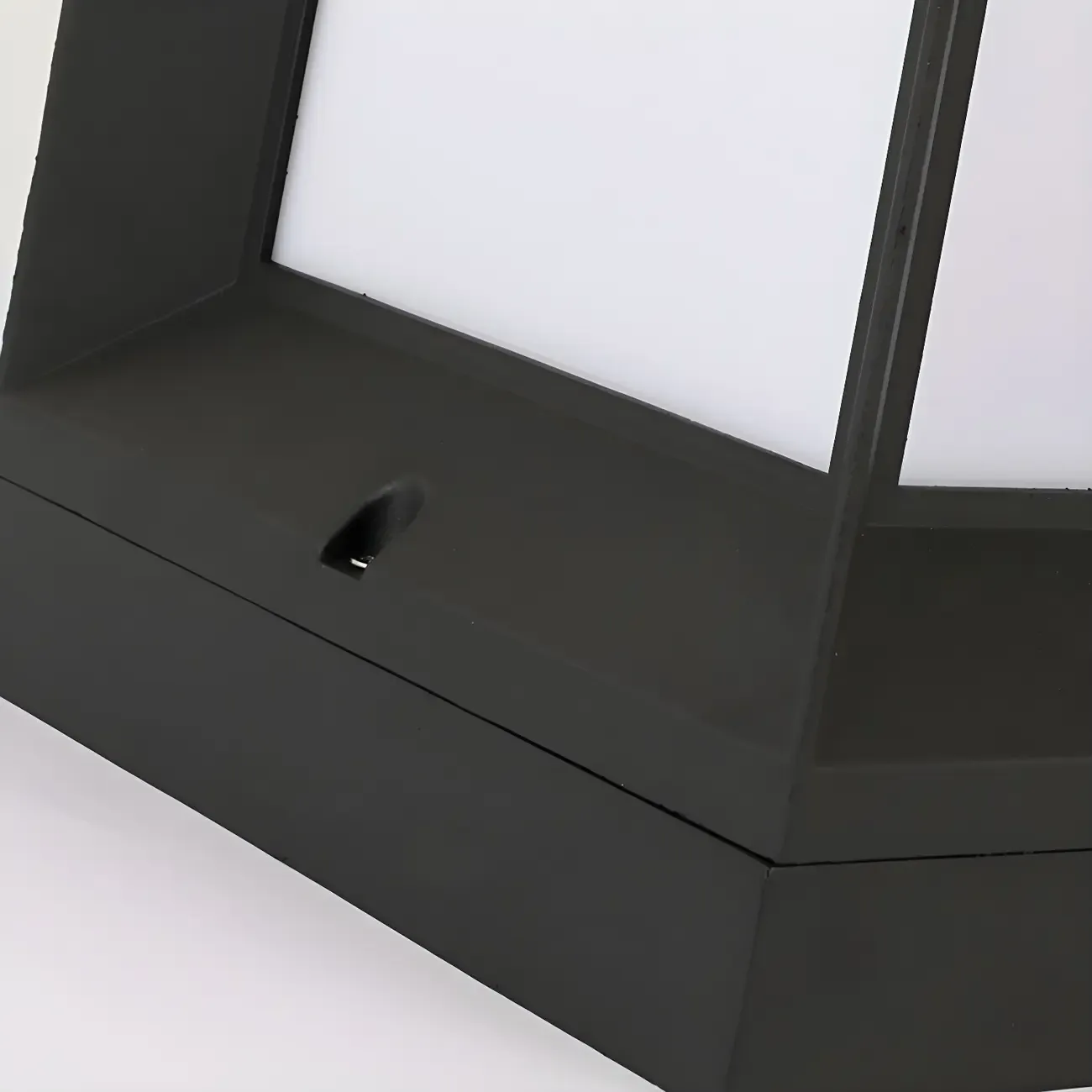 Modern Black Solar Table Lamp with LED for Outdoor Decor Image - 9