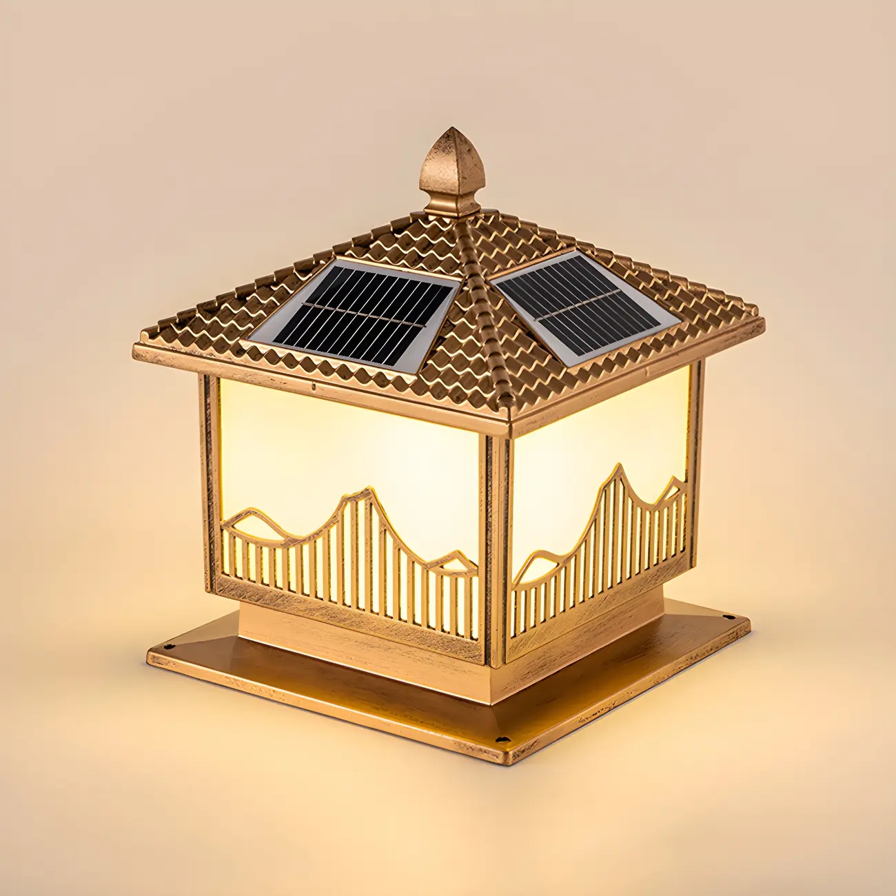 Vintage LED Solar Table Lamp with Color-Changing Design Image - 3 | homeyfad